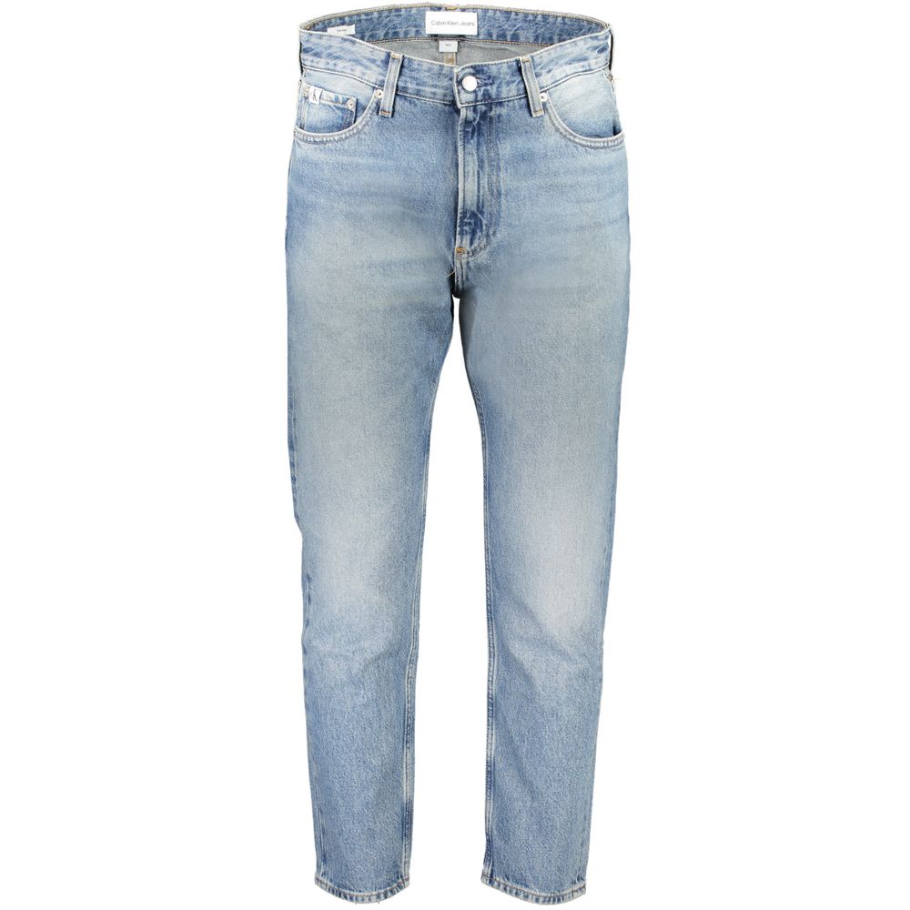 Calvin Klein Light Blue Cotton Men Jeans by Calvin Klein