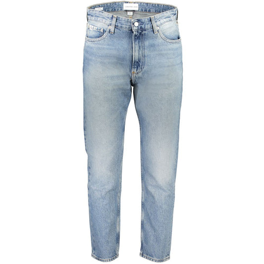 Calvin Klein Light Blue Cotton Men Jeans by Calvin Klein