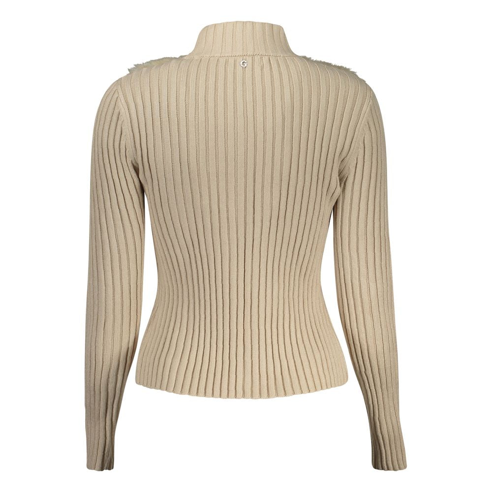 Guess Jeans Beige Polyester Sweater by Guess Jeans