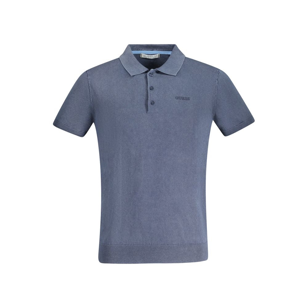 Guess Jeans Blue Cotton Men Sweater by Guess Jeans