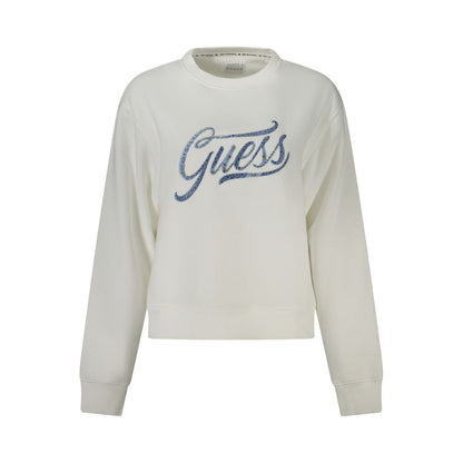 Guess Jeans White Cotton Women Sweater by Guess Jeans