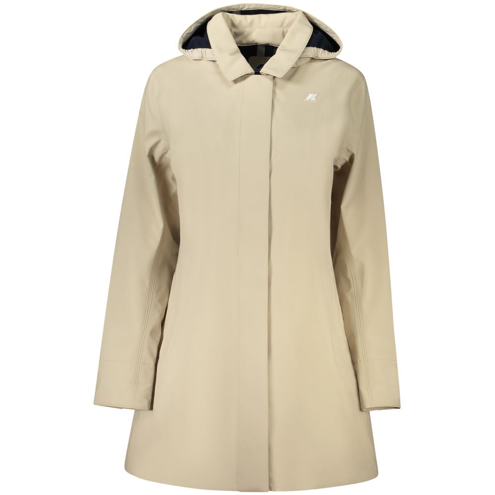 Manteau femme en polyester beige K-WAY