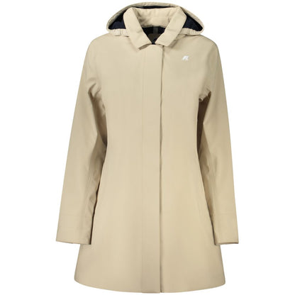 Manteau femme en polyester beige K-WAY
