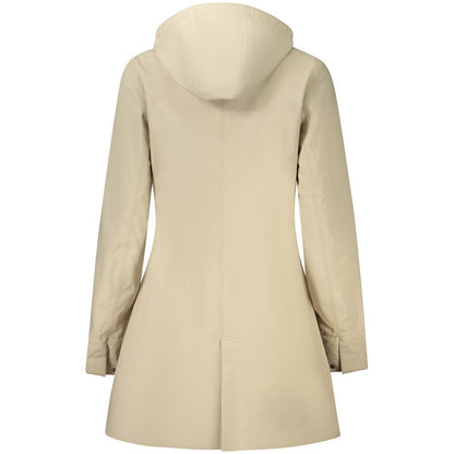 Manteau femme en polyester beige K-WAY