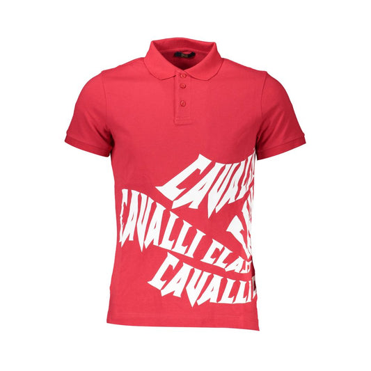 Polo Cavalli Class en coton rouge