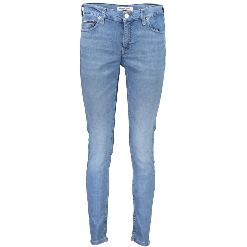 Tommy Hilfiger Light Blue Cotton Women Skinny Jean by Tommy Hilfiger