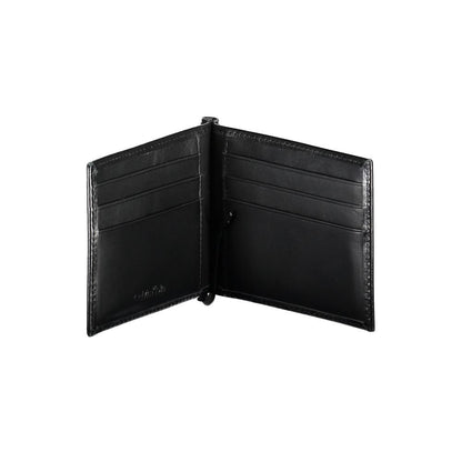 Portefeuille homme en cuir noir Calvin Klein