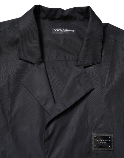 Dolce & Gabbana Black Short Sleeves Button Down Casual Shirt by Dolce & Gabbana