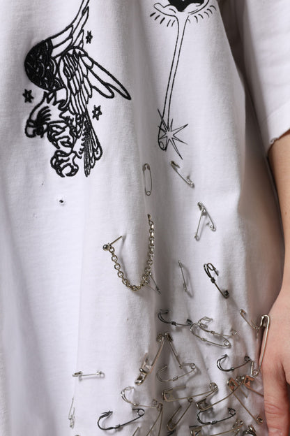 Dolce & Gabbana White Cotton DG BLESSED Printed T-shirt by Dolce & Gabbana