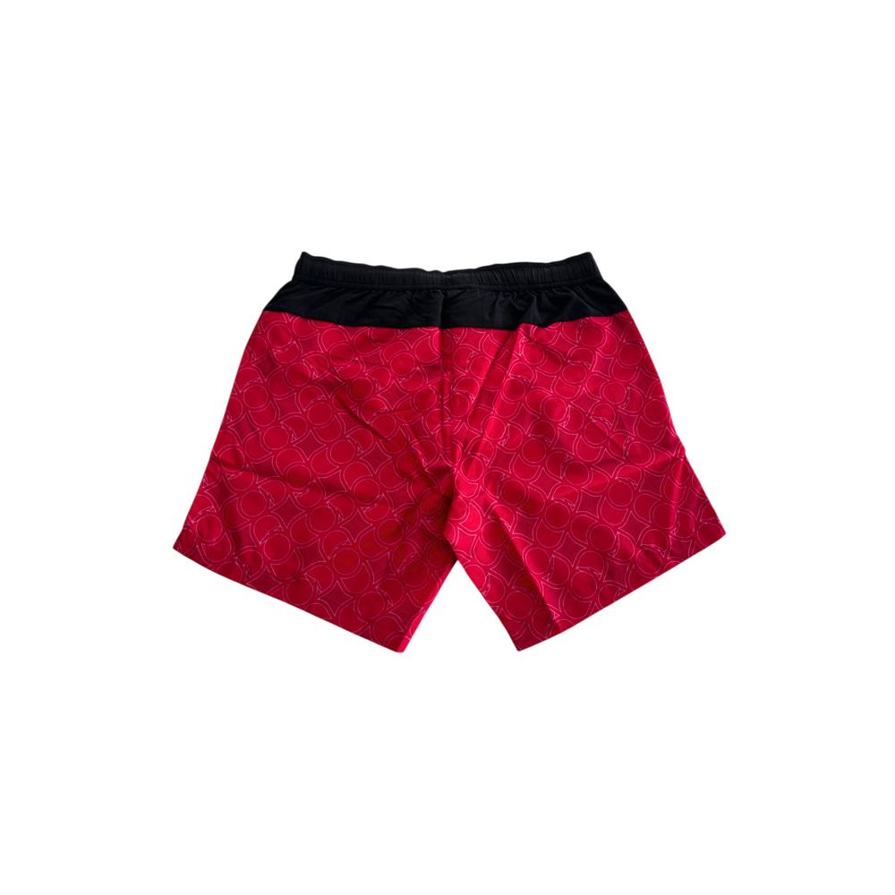 Short de bain Trussardi Beachwear en polyester rouge pour homme