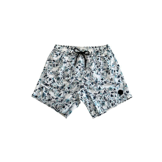 Short de bain Trussardi Beachwear en polyester blanc pour homme