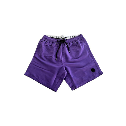 Short de bain Trussardi Beachwear en polyester violet pour homme