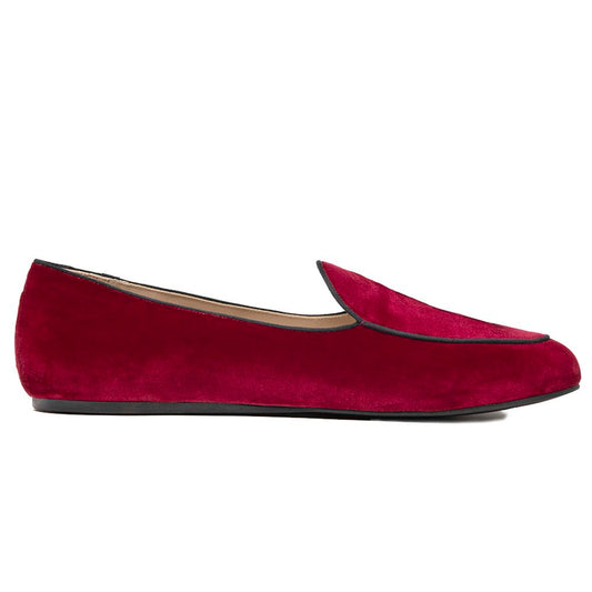 Mocassins en velours rouge Charles Philip
