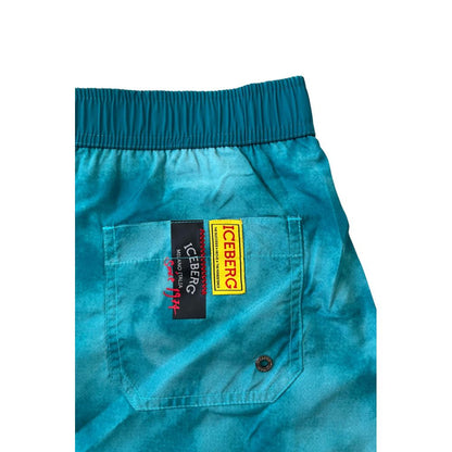 Short de bain homme Iceberg bleu clair en polyester