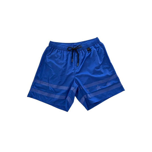 Short de bain homme en polyester bleu iceberg