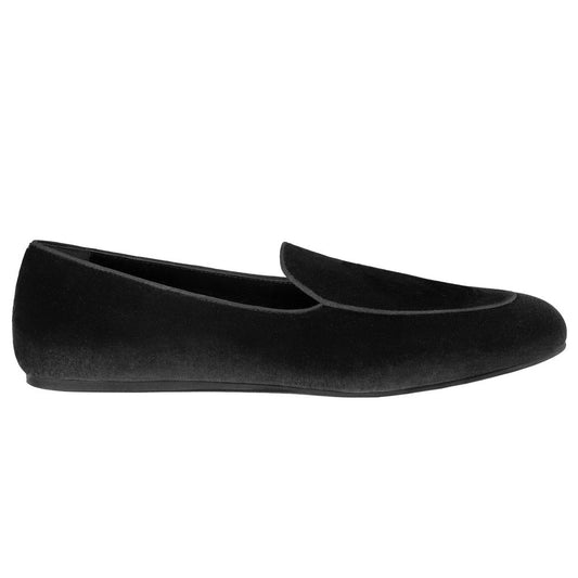 Mocassin unisexe en velours noir Charles Philip