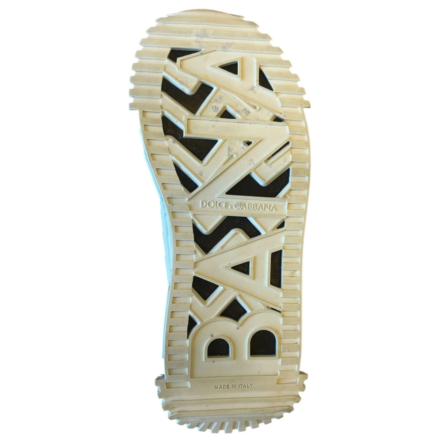 Dolce & Gabbana White Black Low Top NS1 Sneakers Shoes by Dolce & Gabbana