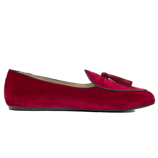 Mocassins en velours rouge Charles Philip