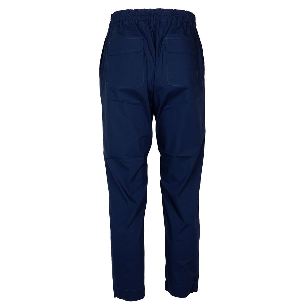 Alpha Studio Blue Cotton Jeans & Pant by Alpha Studio