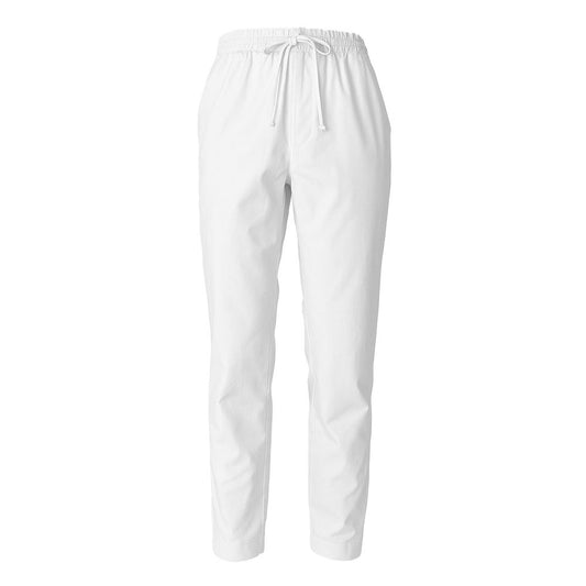 Alpha Studio White Cotton Jeans & Pant by Alpha Studio