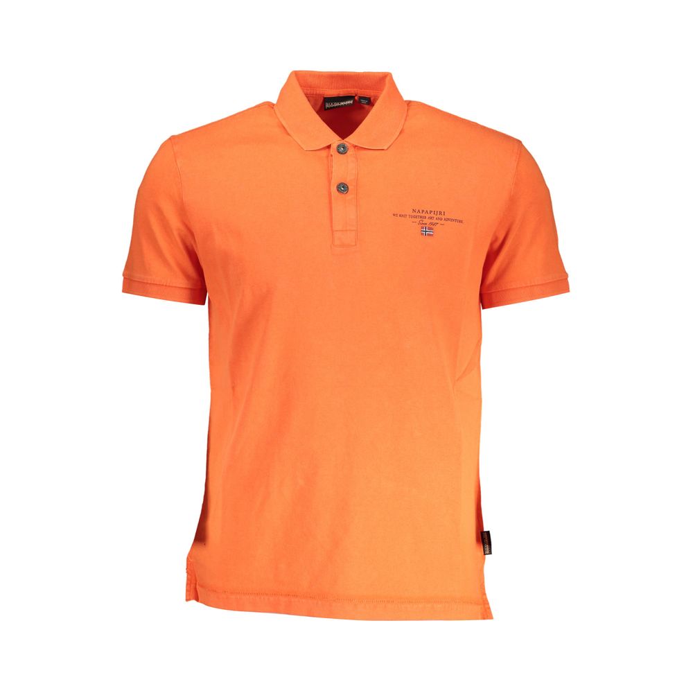 Napapijri Red Cotton Men Polo Shirt by Napapijri