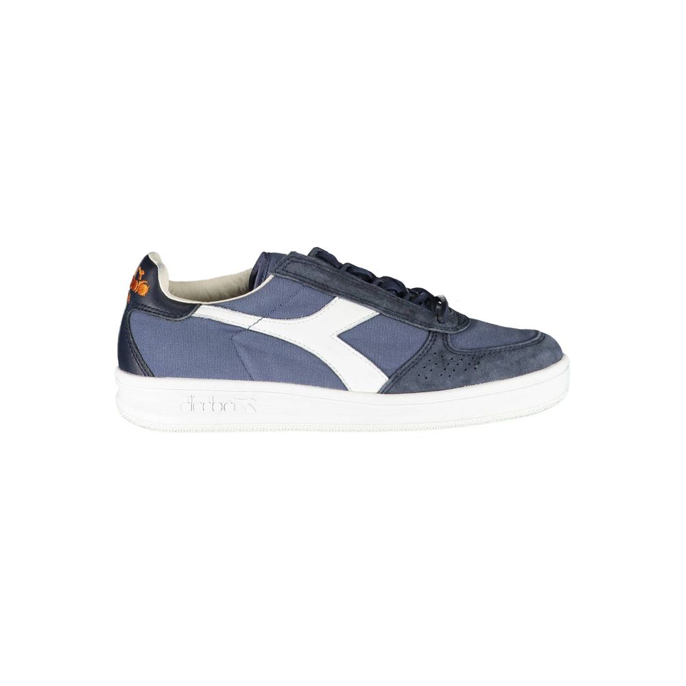 Diadora Chic Blue Contrast Lace-Up Sneakers by Diadora