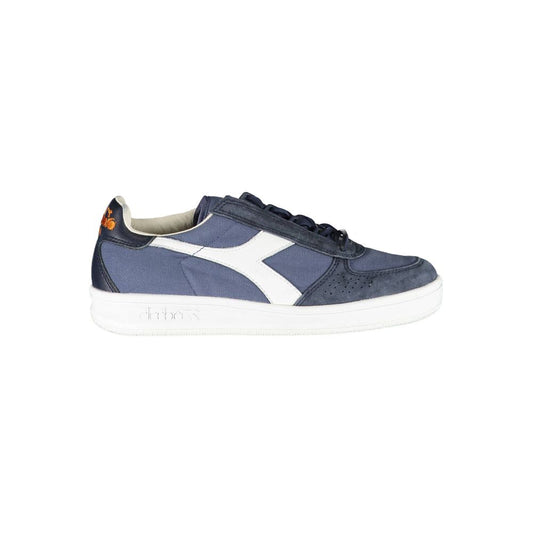 Diadora Chic Blue Contrast Lace-Up Sneakers by Diadora