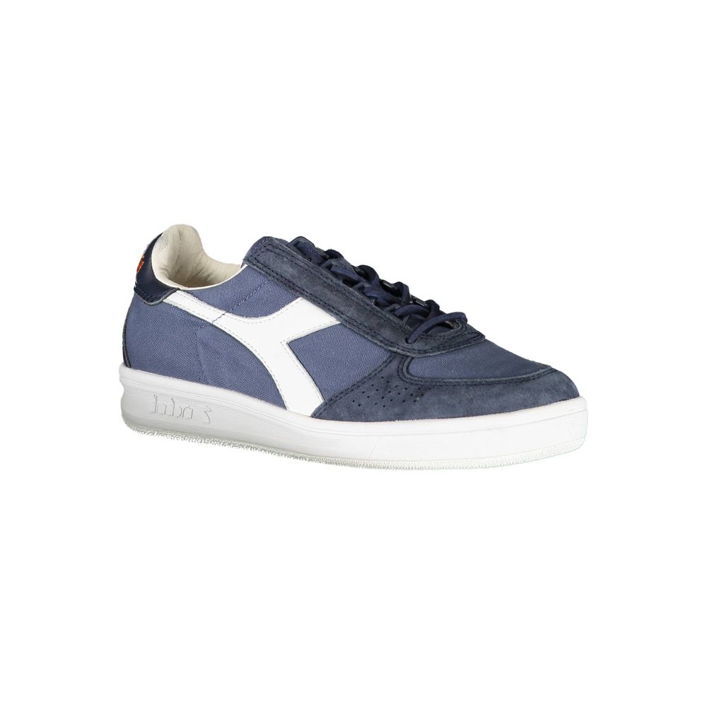 Diadora Chic Blue Contrast Lace-Up Sneakers by Diadora