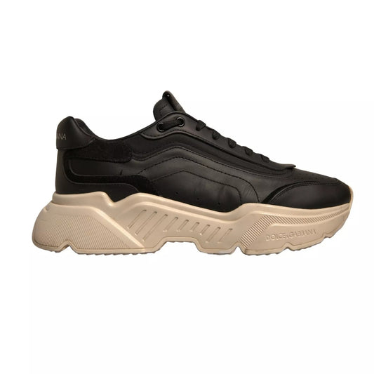 Dolce & Gabbana Black White Daymaster Low Top Sneakers Shoes by Dolce & Gabbana