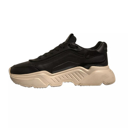 Dolce & Gabbana Black White Daymaster Low Top Sneakers Shoes by Dolce & Gabbana