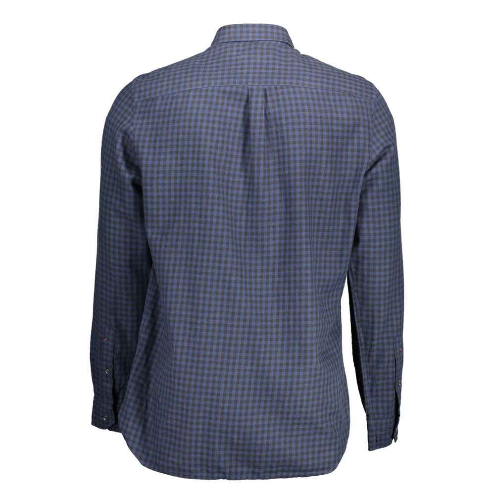 U.S. POLO ASSN Heren Overhemd Katoen Lange Mouwen - Blauw