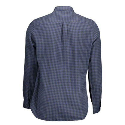 U.S. POLO ASSN Heren Overhemd Katoen Lange Mouwen - Blauw