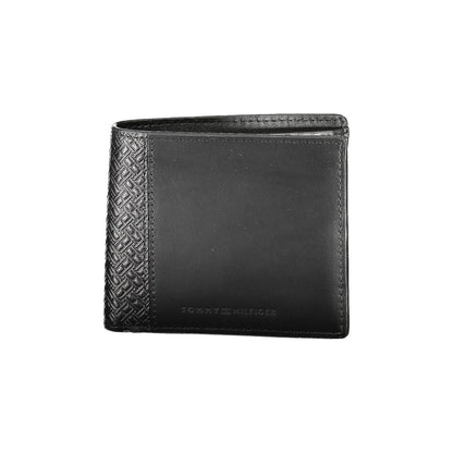 Portefeuille homme en cuir noir Tommy Hilfiger