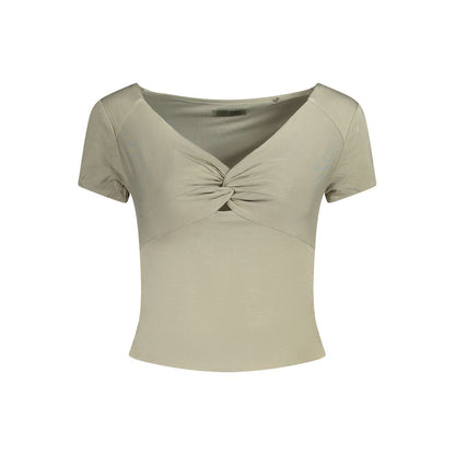 Guess Jeans Green Modal Tops &amp; T-Shirt