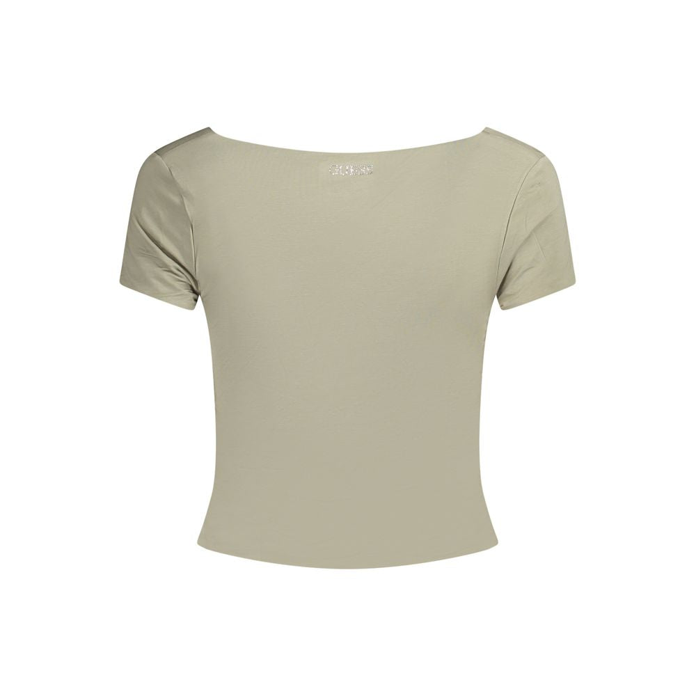 Guess Jeans Green Modal Tops &amp; T-Shirt