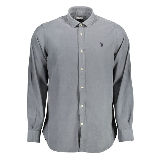U.S. POLO ASSN. Blue Cotton Men Shirt by U.S. POLO ASSN.