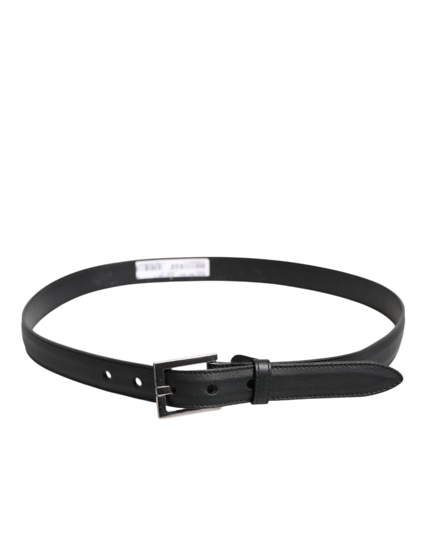 Ceinture à boucle classique en cuir de veau noir Dolce &amp; Gabbana