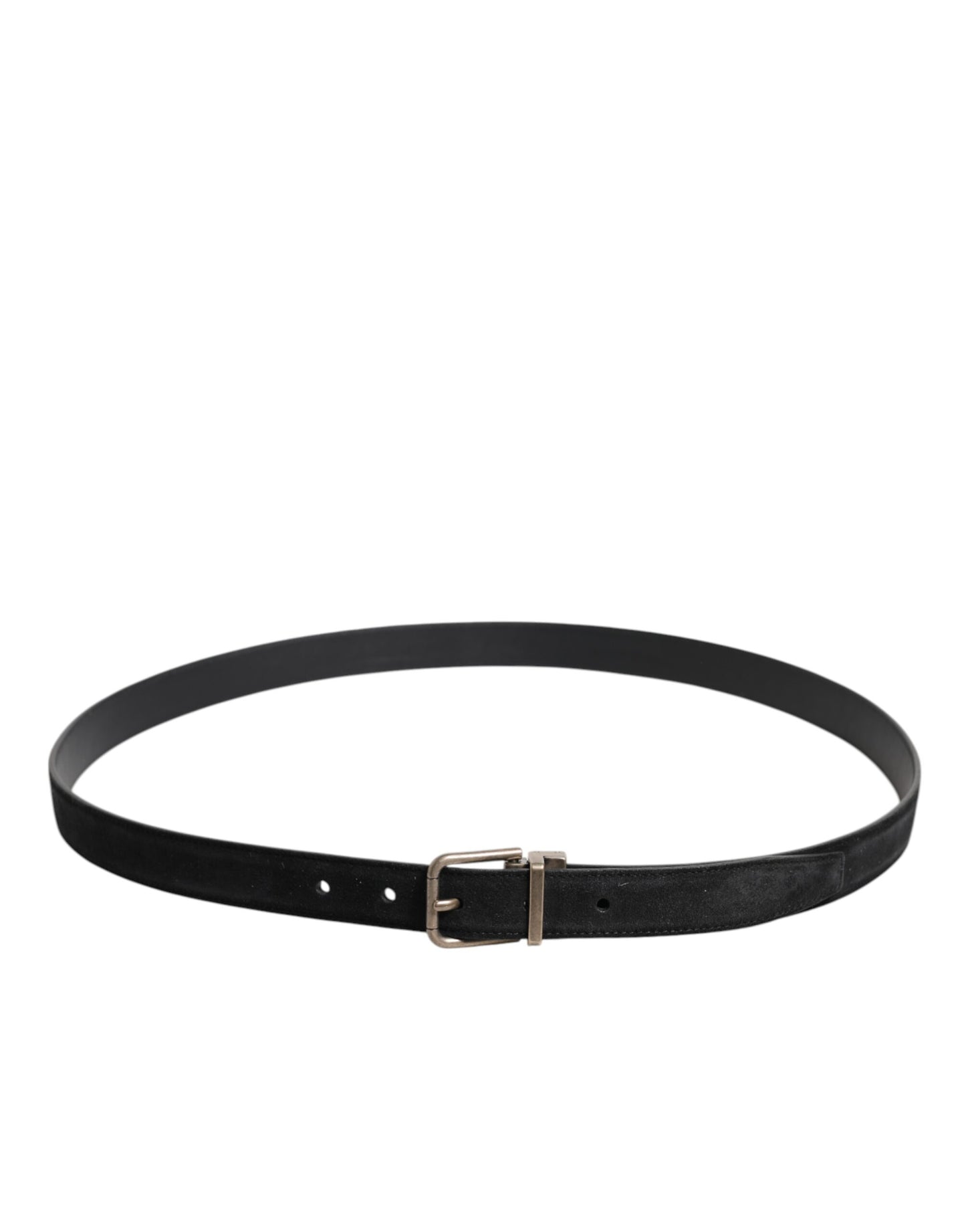 Ceinture classique à boucle métallique en cuir de veau noir Dolce &amp; Gabbana