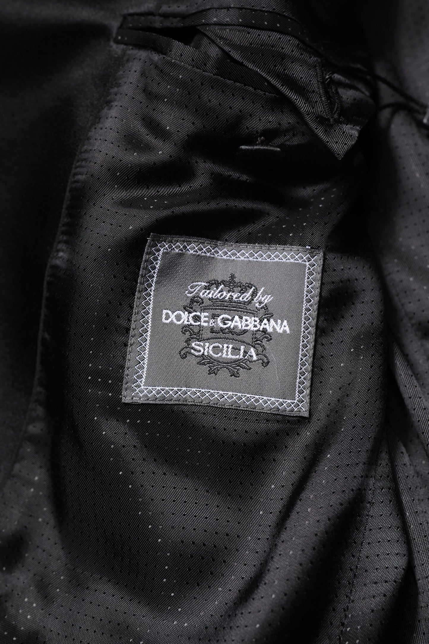 Dolce &amp; Gabbana Veste manteau violette à paillettes SICILIA