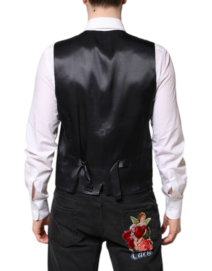 Veste de costume 2 pièces en laine bleu foncé MARTINI de Dolce &amp; Gabbana