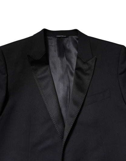 Veste de costume 2 pièces en laine bleu foncé MARTINI de Dolce &amp; Gabbana
