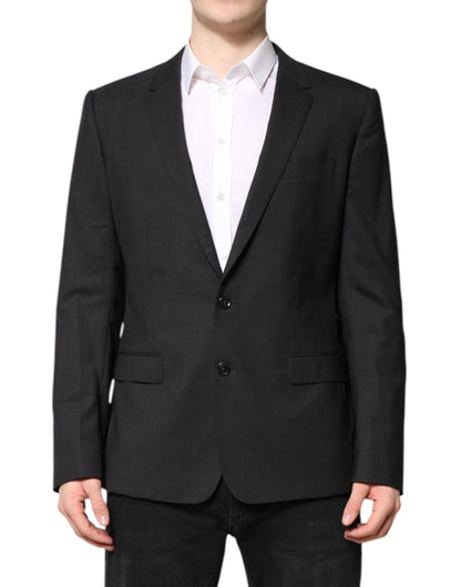 Veste simple boutonnage MARTINI gris foncé Dolce &amp; Gabbana