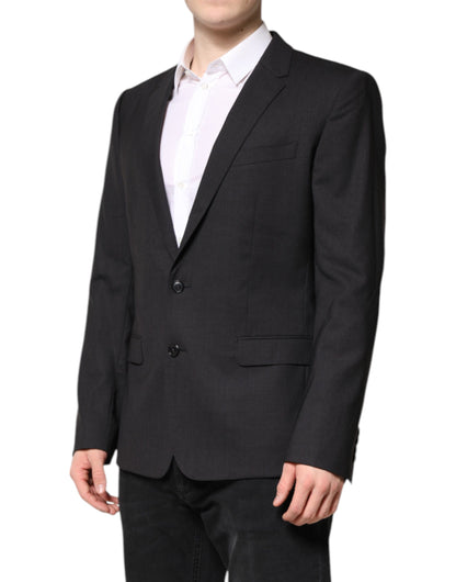 Veste simple boutonnage MARTINI gris foncé Dolce &amp; Gabbana
