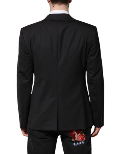 Veste simple boutonnage MARTINI gris foncé Dolce &amp; Gabbana