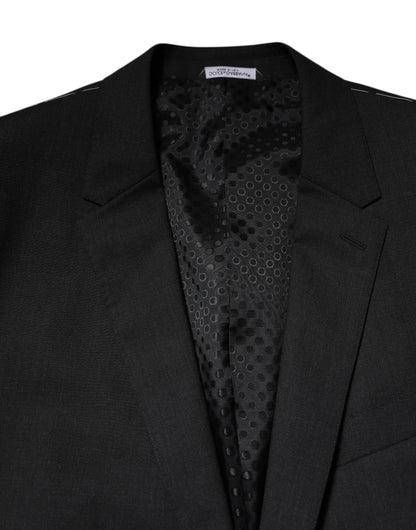 Veste simple boutonnage MARTINI gris foncé Dolce &amp; Gabbana