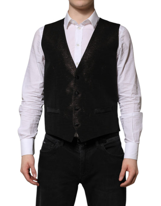 Gilet habillé marron foncé Dolce &amp; Gabbana pour homme