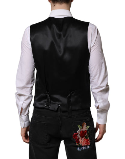 Gilet habillé marron foncé Dolce &amp; Gabbana pour homme