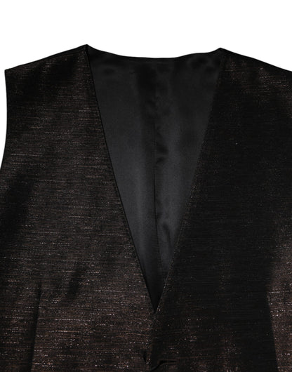 Gilet habillé marron foncé Dolce &amp; Gabbana pour homme