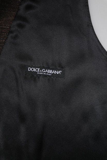 Gilet habillé marron foncé Dolce &amp; Gabbana pour homme