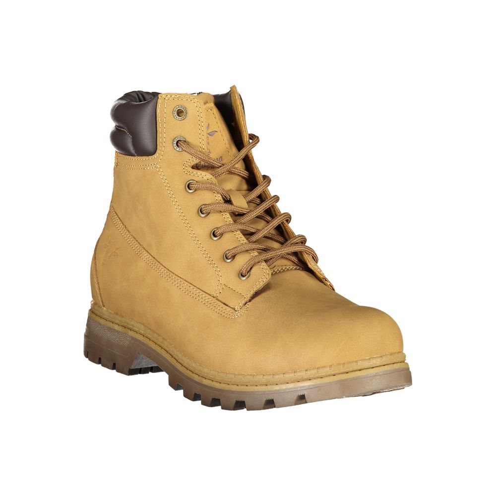 Carrera Vibrant Yellow Lace-Up Fashion Boots by Carrera